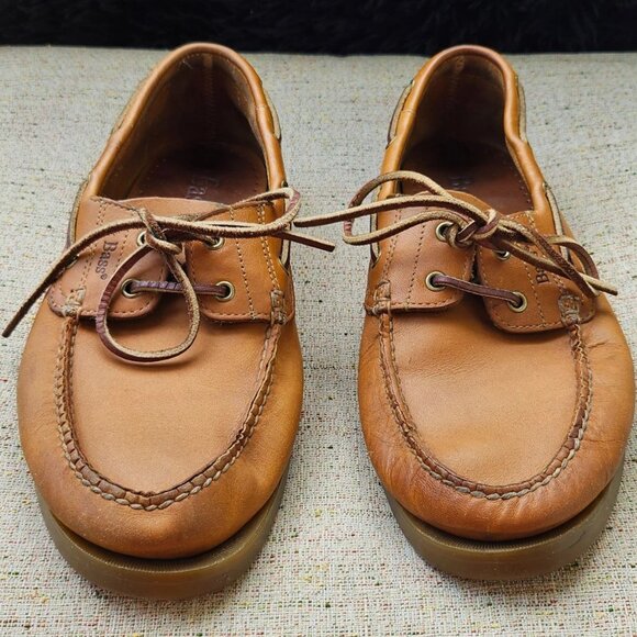 Bass Men Shoes Brown Leather Upper Lace Up SEAFARER Sneaker Size 10W main image 6